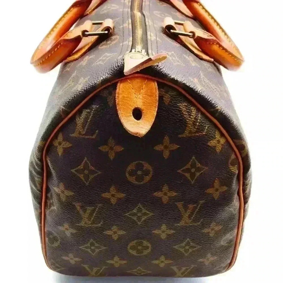 Louis Vuitton LV Hand Bag Speedy 30 Brown Monogram Vintage - Picture 2 of 7